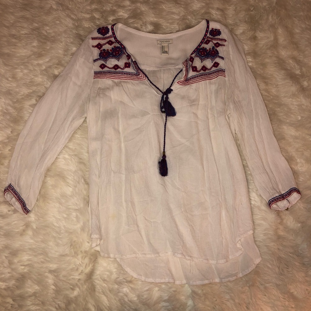Forever 21 peasant top